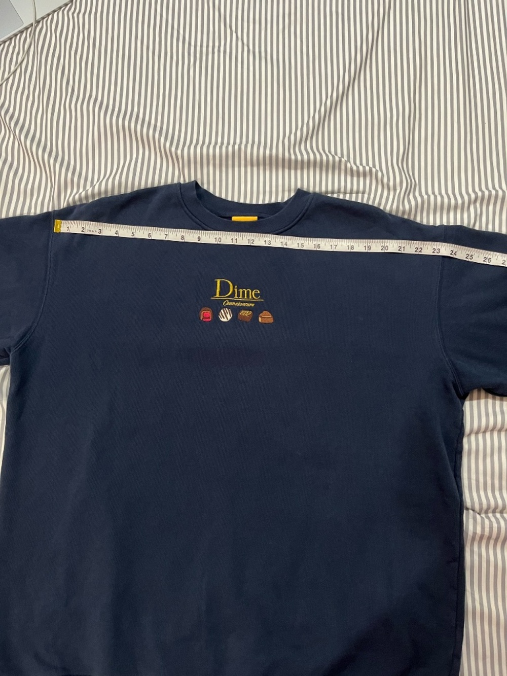 Dime Men's Crewneck Sweater in Navy - XXL - Picture 3 of 9